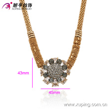 Fashion Xuping 18k Gold-Plated Female Zircon Necklace in Environmental Copper Alloy -00014